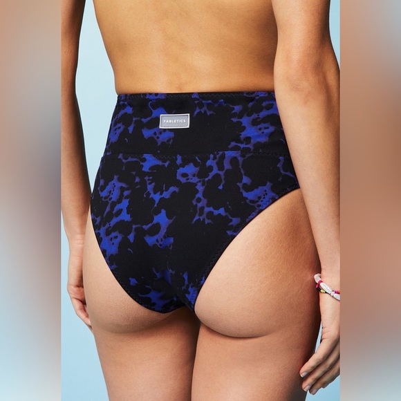 Fabletics High-Waisted Cross Over Swim Bottom Sz Large - Picture 2 of 6